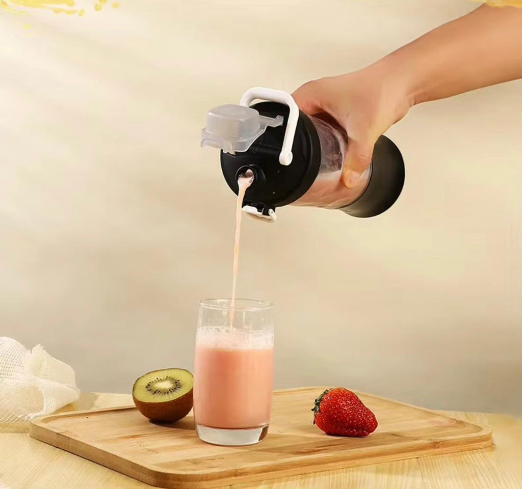 Blender Portabil Profesional cu Lama 10D, Zdrobeste Gheata, 3000mAh, 600ml