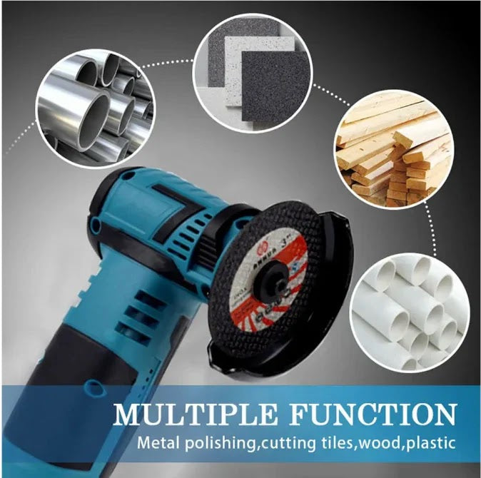 Mini Polizor Unghiular Flex Electric 48 v cu 2 Acumulatori, 6 Discuri Incluse