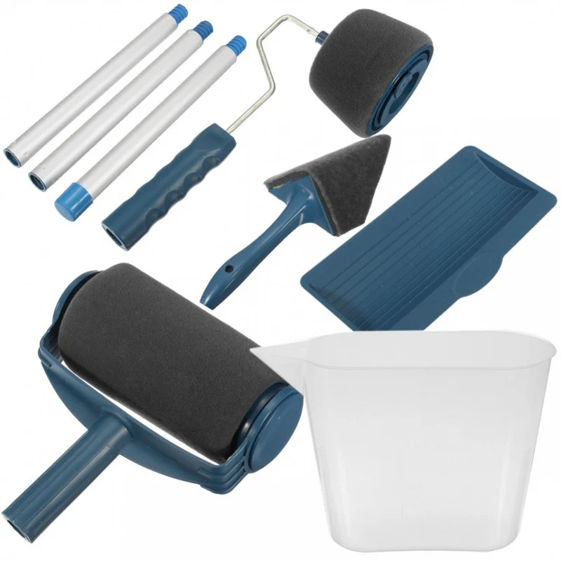 Trafalet cu Rezervor Paint Roller cu Braț Extensibil – Vopsire Rapidă și Fără Mizerie