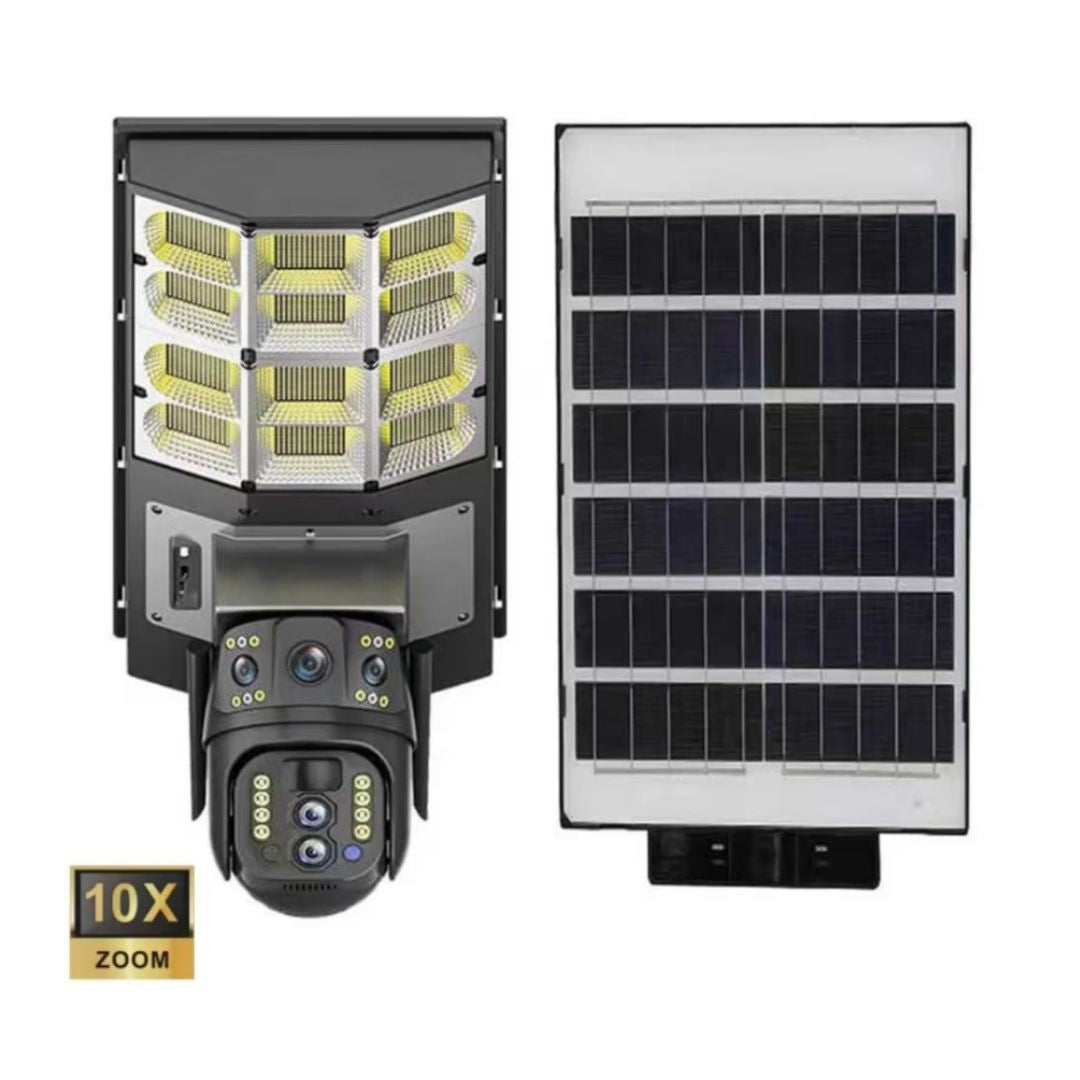 Lampa Solara cu Camera de Supraveghere SIM 4G, Aplicatie Mobila V380, 1920x2160, Microfon + Difuzor incorporat