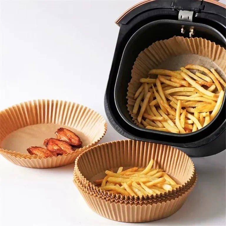 Friteuza cu aer cald AirFryer 3000W, capacitate 6L si afisaj digital + 100 hartii de copt cadou