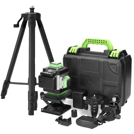 NIVELA LASER 16 LINII - 4D, 2 ACUMULATORI SI 10 ACCESORII