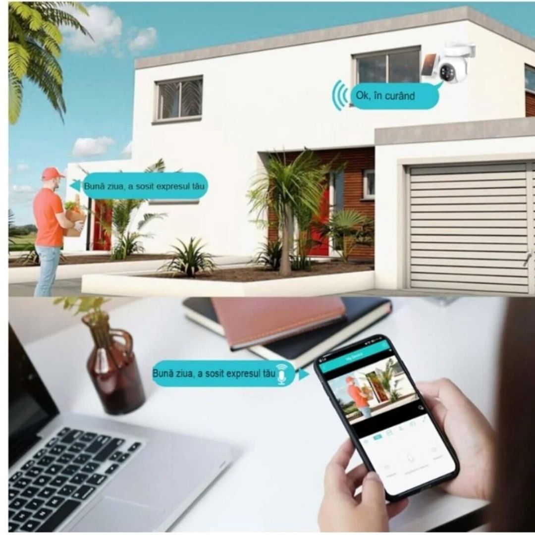 Camera de Securitate 4G Rotativa Full HD 5 MP