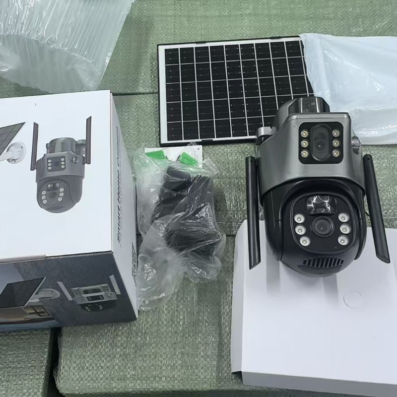 CAMERA SOLARA DUBLA + CARD 128GB