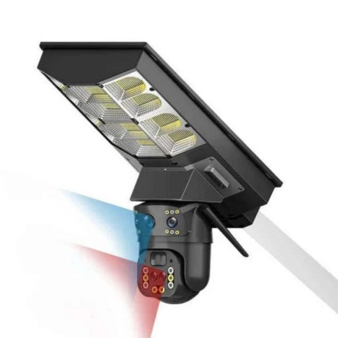 Lampa Solara cu Camera de Supraveghere SIM 4G, Aplicatie Mobila V380, 1920x2160, Microfon + Difuzor incorporat