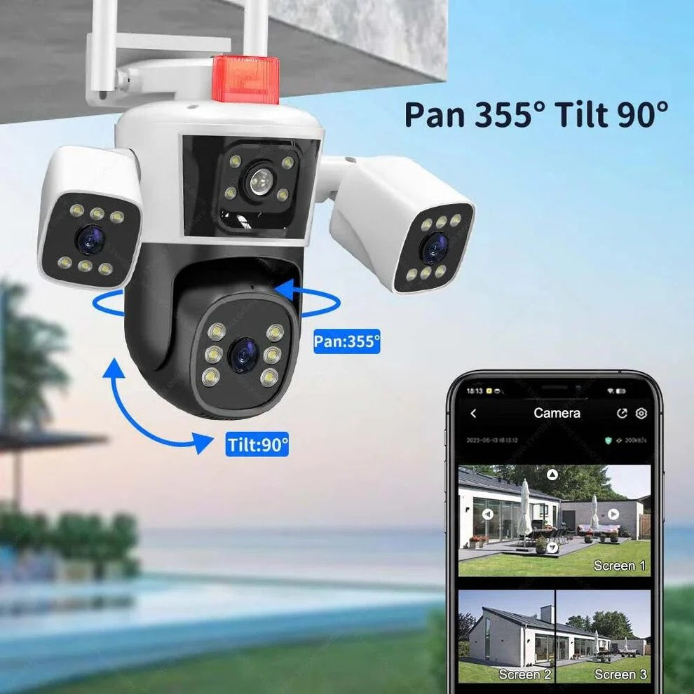 Camera alba tripla WIFI