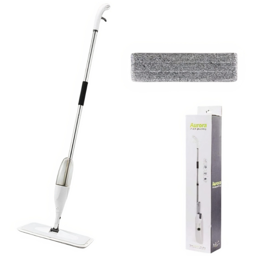 Mop cu pulverizator de 650 ml, rezerva inclusa