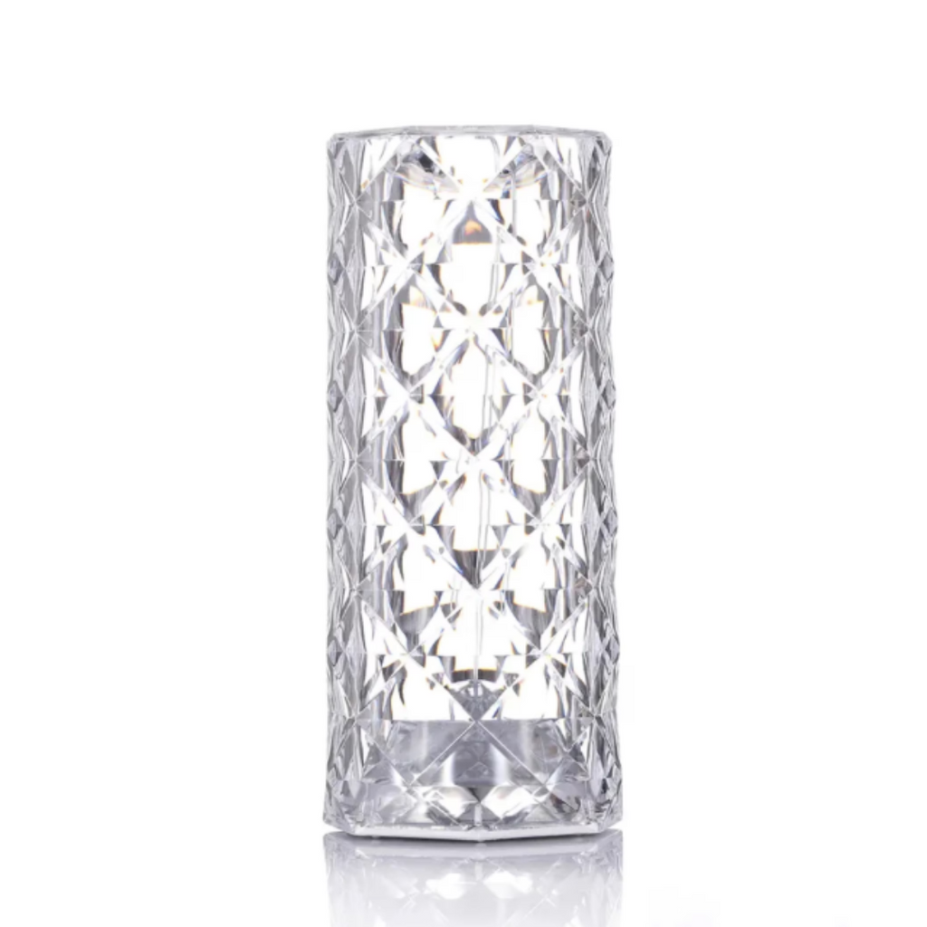 2+1 CADOU: Lampa ambientala Crystal LED cu telecomanda, RGB 16 culori, Fullright, touch control, Reglare intensitate lumina, Acumulator cu incarcare USB-C, Diamond