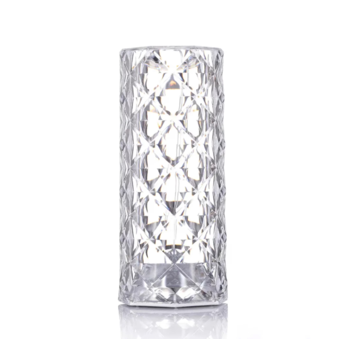 2+1 CADOU: Lampa ambientala Crystal LED cu telecomanda, RGB 16 culori, Fullright, touch control, Reglare intensitate lumina, Acumulator cu incarcare USB-C, Diamond