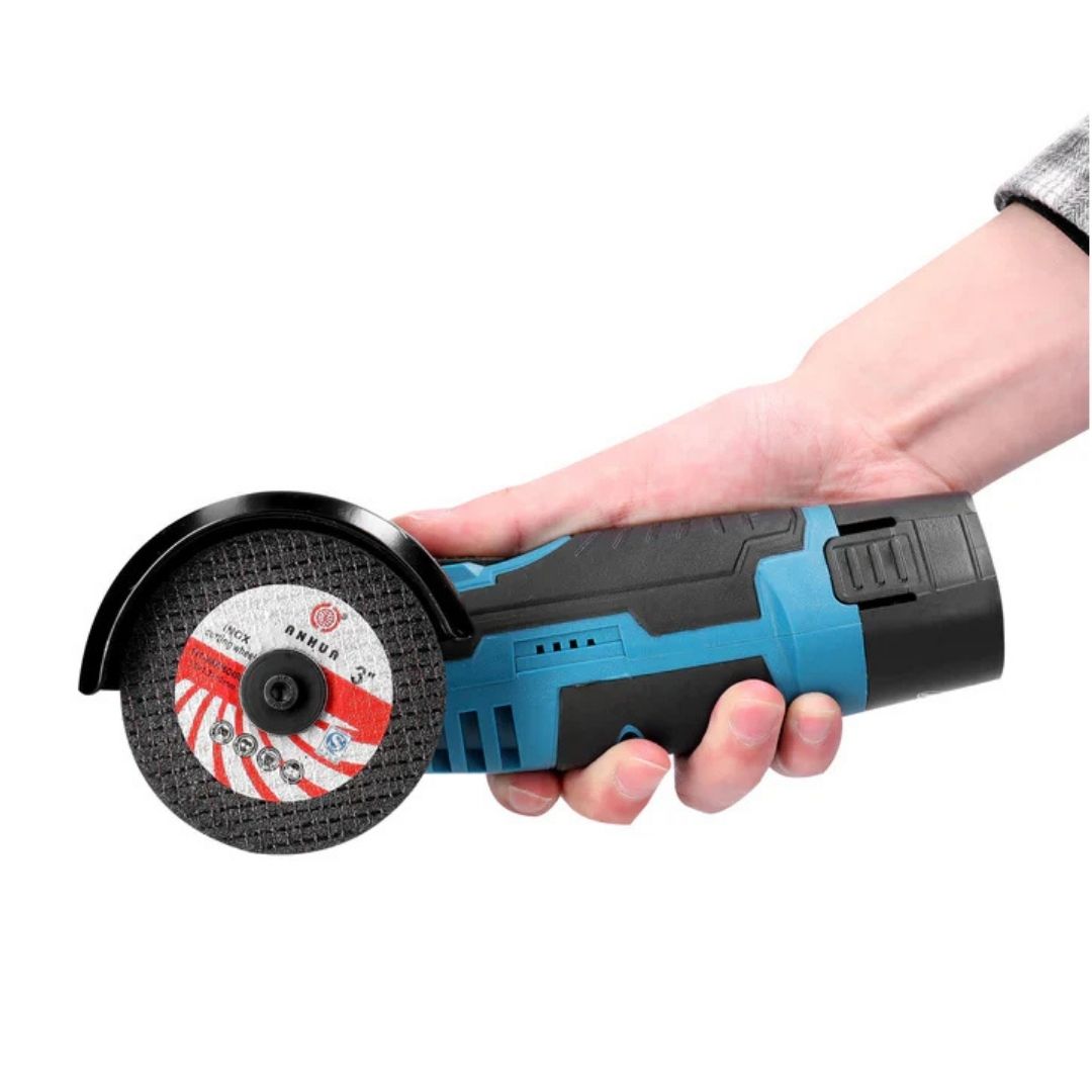 Mini Polizor Unghiular Flex Electric 48 v cu 2 Acumulatori, 6 Discuri Incluse