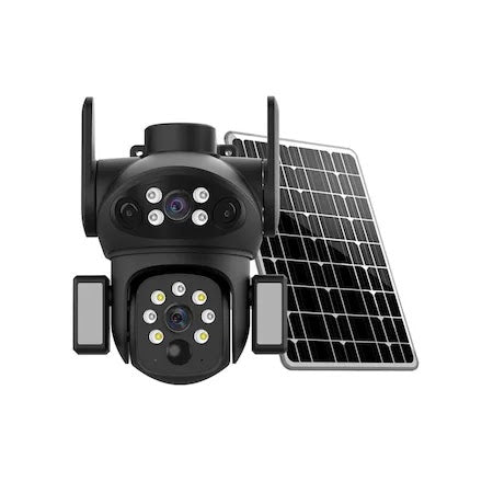 Camera de supraveghere solara 5G DUAL LENS 8MP + 128GB
