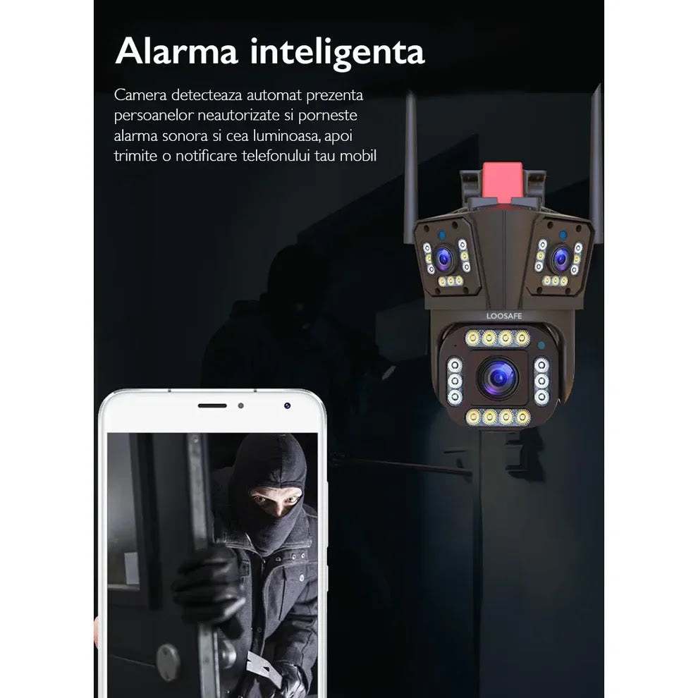 Camera de Securitate 4G Rotativa Full HD 5 MP