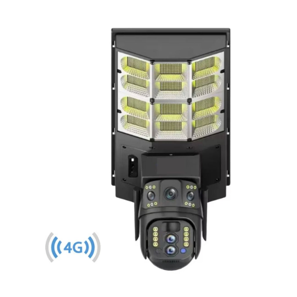 Lampa Solara cu Camera de Supraveghere SIM 4G, Aplicatie Mobila V380, 1920x2160, Microfon + Difuzor incorporat