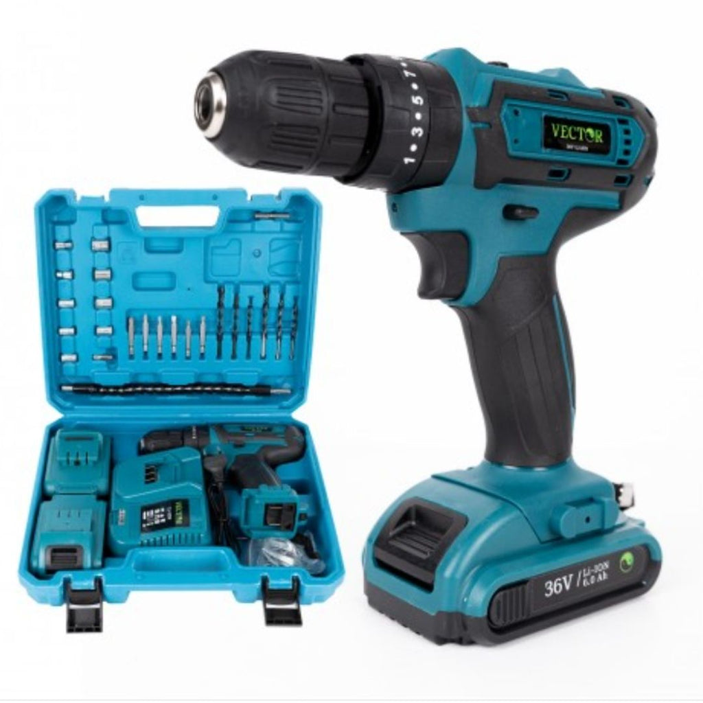 TRUSA BORMASINA CU 33 DE ACCESORII 2 BATERII 48V