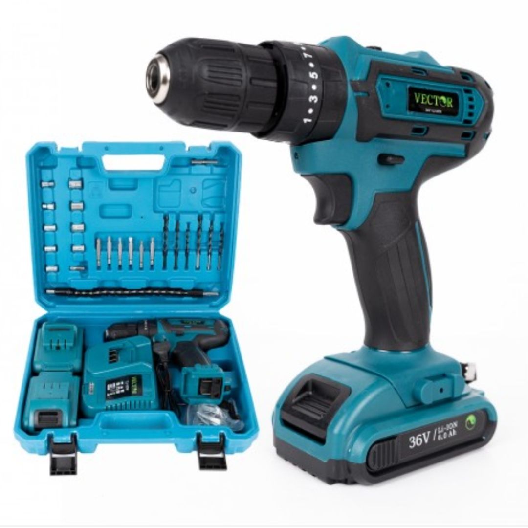 TRUSA BORMASINA CU 33 DE ACCESORII 2 BATERII 48V