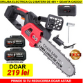Drujba Electrica, Cu 1 x Lama 31 cm (12 INCH), 1 x Lant, 2 x Acumulator 48 V, Geanta De Transport CADOU