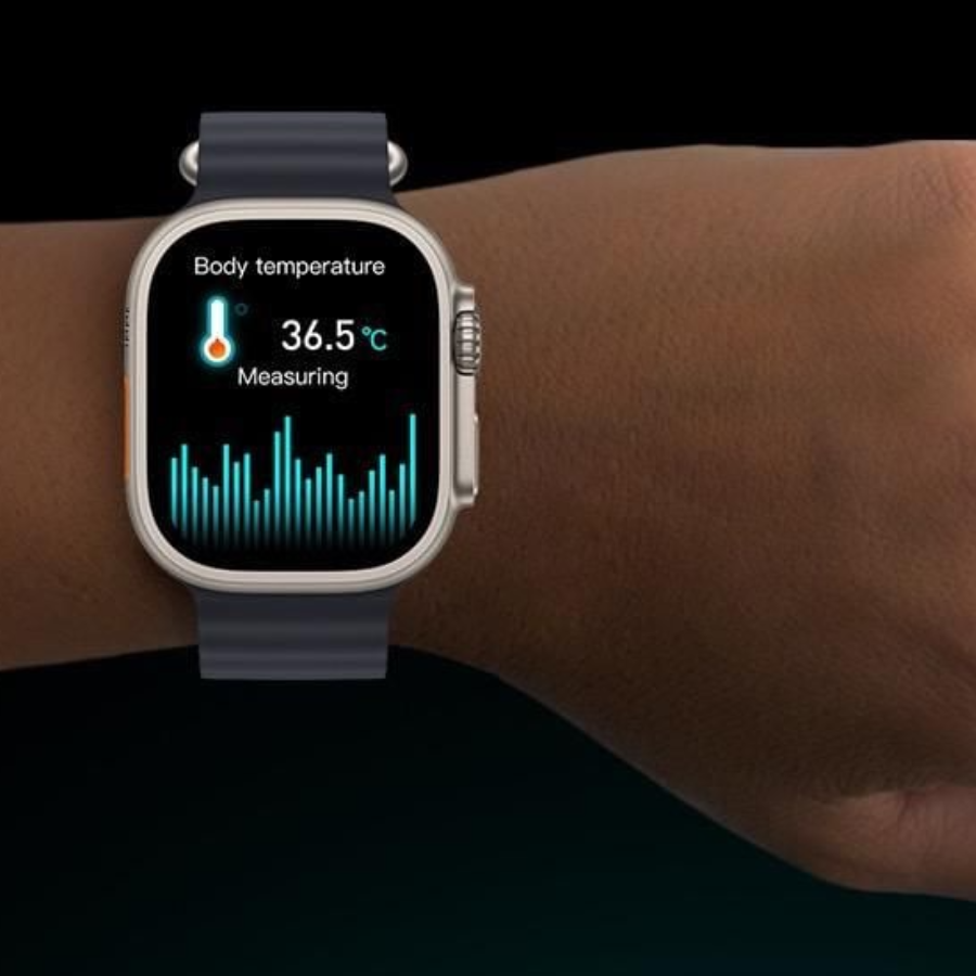 Pachet 1+1 Set Ceas Inteligent Ultra 8in1  Apeluri Bluetooth, Puls, Somn, GPS, Sport, Control Muzica, 500 Teme, Incarcare Inductiva, IP67