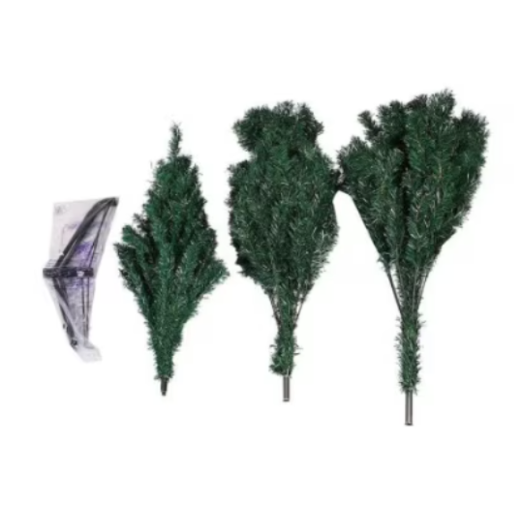 Brad de Craciun artificial cu suport metalic, verde, 180cm, 210cm, 240cm