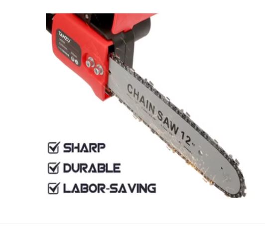 Drujba Electrica, Cu 2 x Lama 31 cm (12 INCH), 2 x Lant, 1 x Acumulator 48 V, Geanta De Transport CADOU