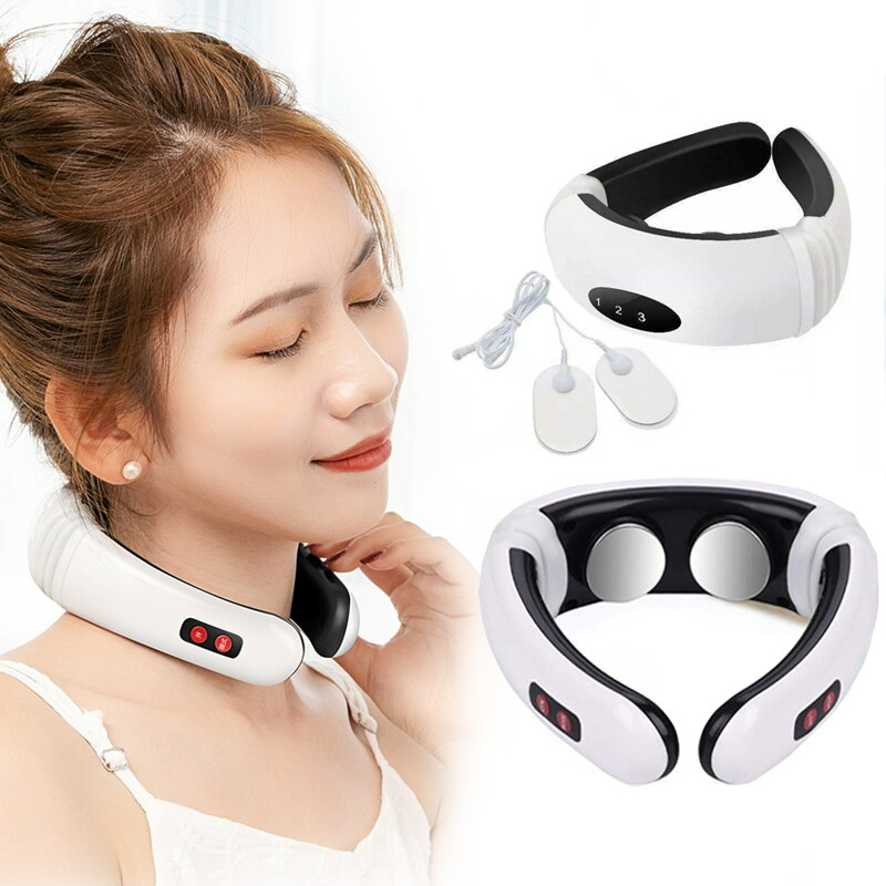 1+1 GRATIS: Aparat pentru masaj cervical NECK PRO cu impulsuri electromagnetice