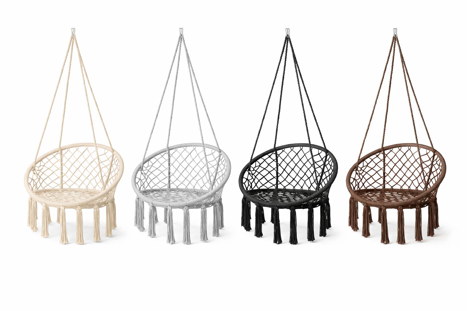 Leagan BOHO GARDEN 3+, Pentru Terasa și Gradina, Suport 125kg, Design Premium, Disponibil in Culori: Bej, Gri, Negru, Maro