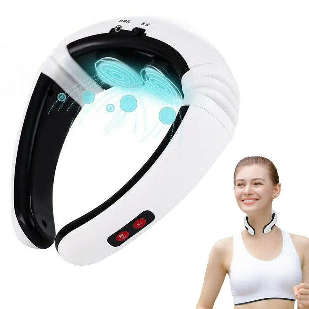 1+1 GRATIS: Aparat pentru masaj cervical NECK PRO cu impulsuri electromagnetice