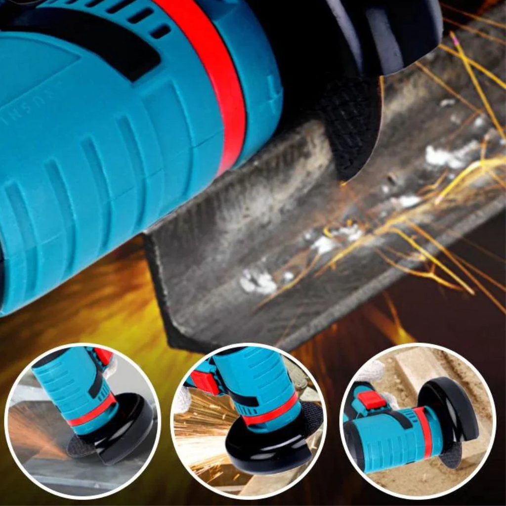 Mini polizor portabil cu 2 acumulatori 36V si 5 discuri, compact si puternic pentru lucrari precise si usor de folosit