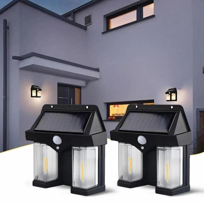 Set 4+1 GRATIS Lampă Solară cu Senzor + CADOU – Iluminare Automată pentru Exterior