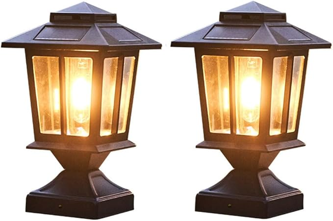 Set 4 Lămpi Solare Tip Felinar – Stil și Siguranță pentru Curte, Gard și Gazon