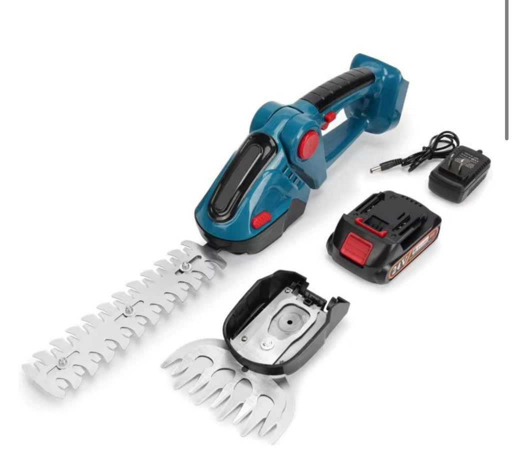 Masina de Tuns Gard Viu Fara Fir 2 in 1, GARDENICA PRO ,2 Baterii 48V, Unghi Reglabil 45°, Usoara si Multifunctionala pentru Gard Viu si Iarba
