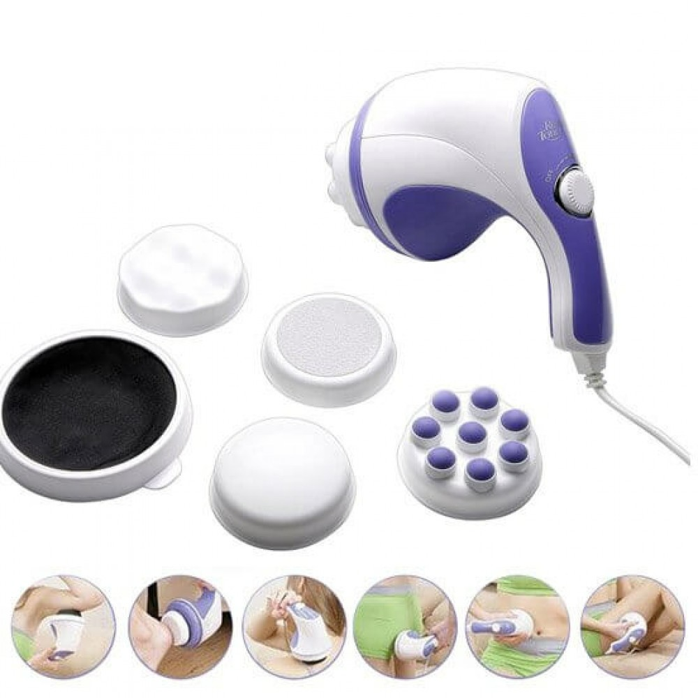 1+1 GRATIS: Aparat de masaj Good Tone cu 5 capete INCLUSE pentru tonifiere si relaxare