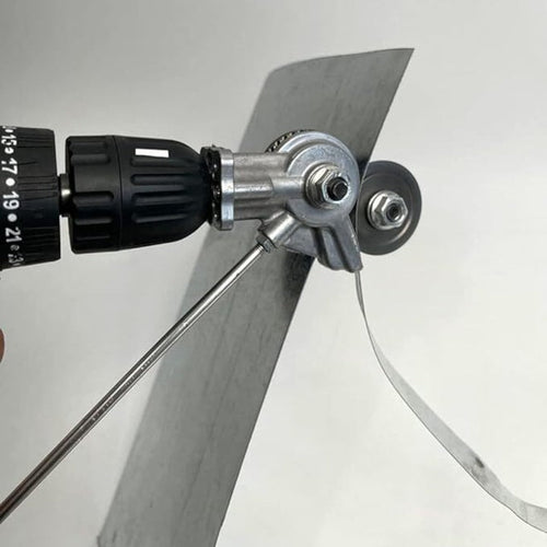 Adaptor Profesional Tăiere Tablă pentru Bormașină cu Role de Ghidaj