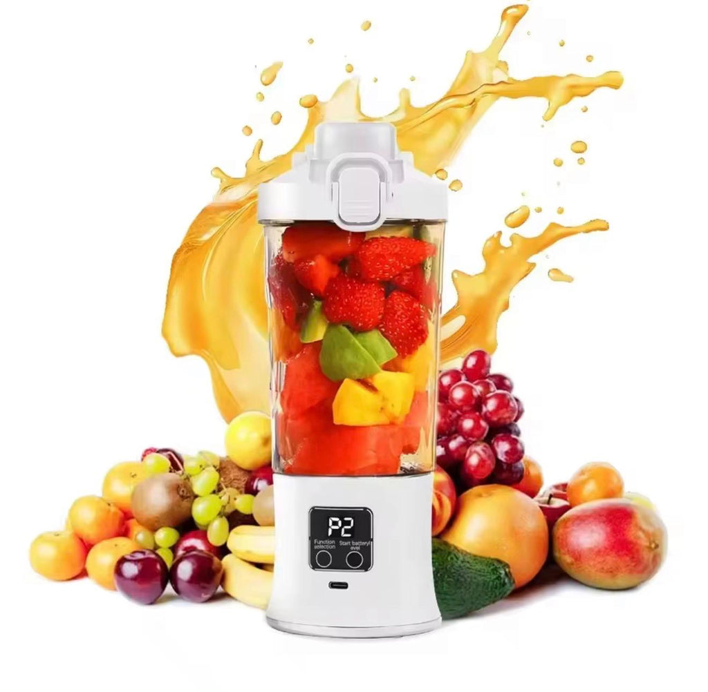 Blender Portabil Profesional cu Lama 10D, Zdrobeste Gheata, 3000mAh, 600ml