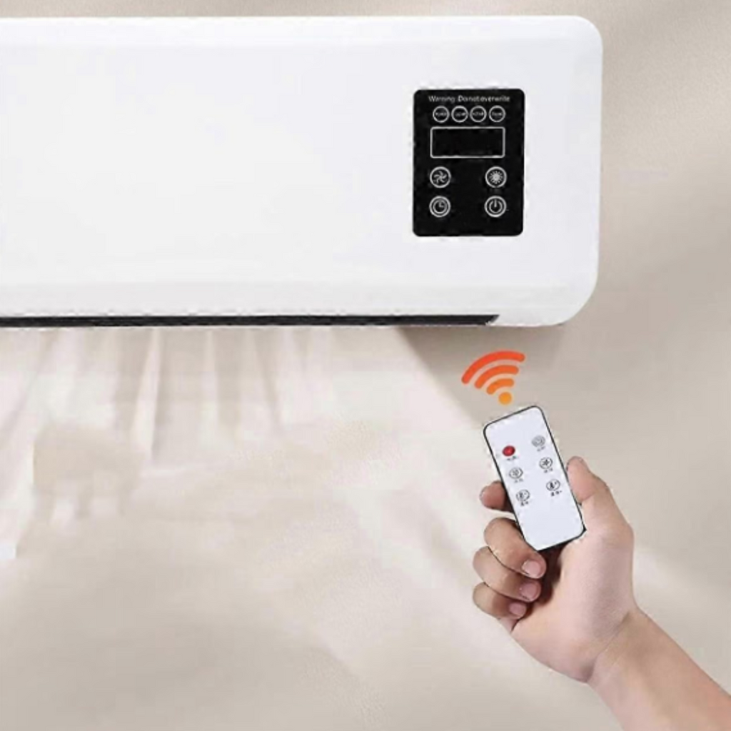 Aeroterma electrica 3 in 1, 16 – 40 grade,  montata pe perete, functie de racire si incalzire + suport haine CADOU , design compact, 220V