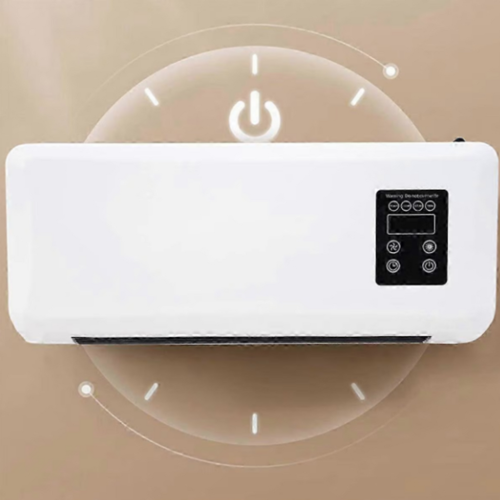 Aeroterma electrica 3 in 1, 16 – 40 grade,  montata pe perete, functie de racire si incalzire + suport haine CADOU , design compact, 220V