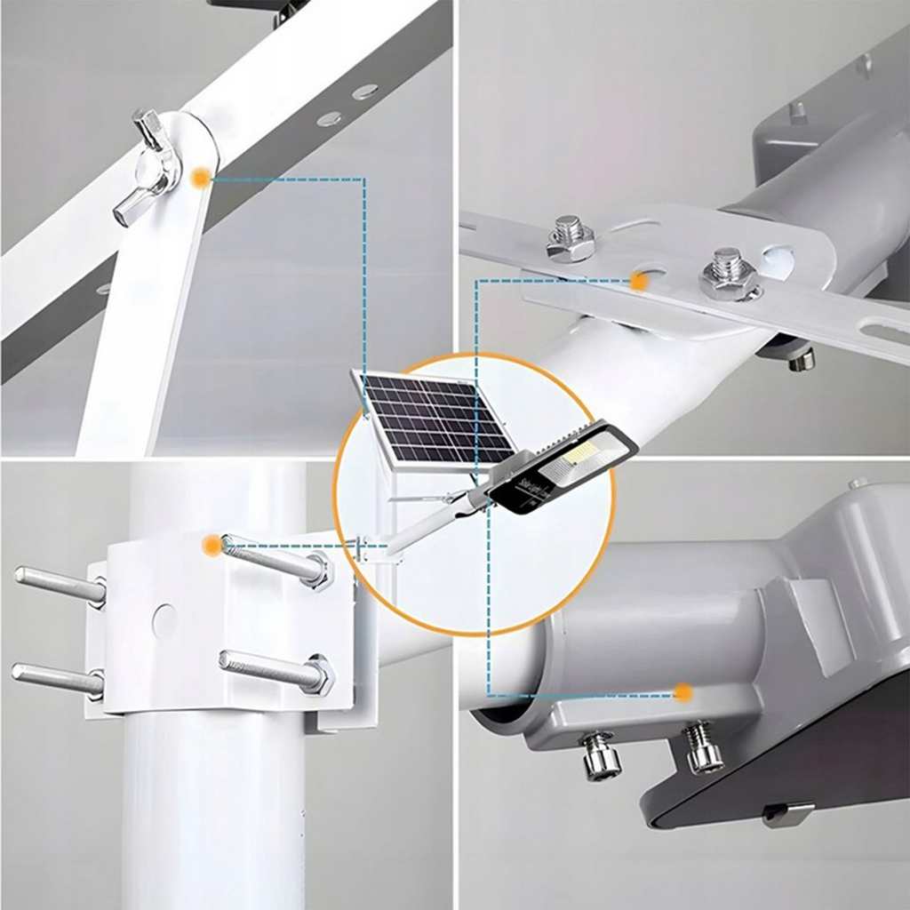 Lampă solară puternică, senzor crepuscular, telecomandă, Series M 3200W