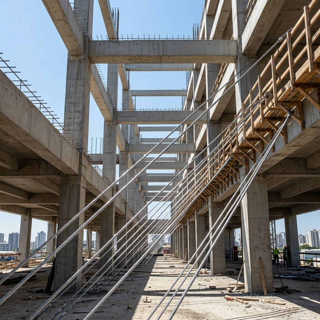 Rolă Cablu Oțel Zincat 5mm, Lungime 100m, Structură 6x6 cu Inimă Textilă, Ancorare Pompe și Uz General, Argintiu