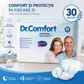 30 Bucati Scutece Adulti Dr. Comfort – Libertate, Confort și Protecție Superioară în Fiecare Zi
