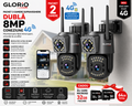 Pachet: 2 Camere Supraveghere Glorio 8MP 4G – Libertate Totală, Conexiune stabila 4G, rezistenta la Apa IP66, Alarma Sonora si Luminoasa, Comunicare Bidirectioanal, Seonzor de miscare, Vede si noaptea