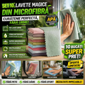 Set 10 Lavete Magice din Microfibră – Curățare Fără Urme, Fără Detergent
