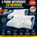 Set 2X perne ortopedice  din spuma cu memorie, cu extensii