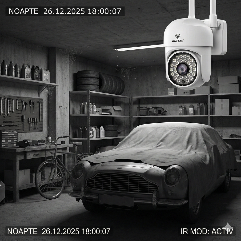 Set 8 Camere Wifi Jortan 8161QJ, 2 Megapixeli, 28 PIR LED, Night Vision, Smart Tracking