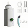 Încălzitor Portabil pentru Biberoane Wireless NNQ2, Acumulator 6000mAh, Termostat Automat, 6 Trepte de Temperatură + Cadou Aspirator Nazal