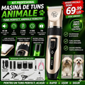 Set Pentru Ingrijirea Animalelor, Masina Profesionala De Tuns, Cu 4 Accesorii De Reglaj Si Cleste Pentru Unghii
