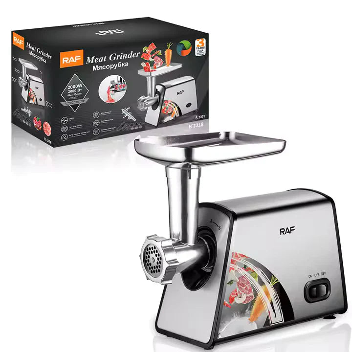 Mașină de Tocat Carne Profesională RAF R.3392 – Putere 2000W pentru Rezultate Perfecte