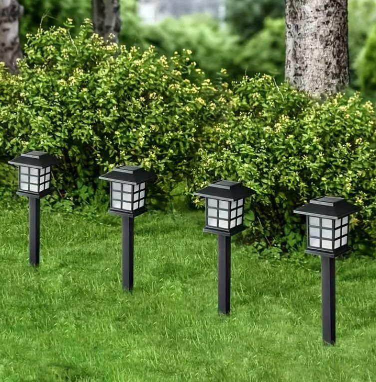 Set 10 Lampi Solare De Gradina Cu Iluminare Automata Pana La 10 Ore