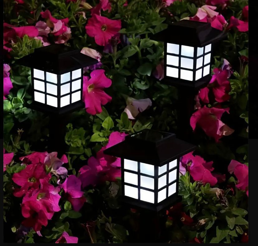 Set 10 Lampi Solare De Gradina Cu Iluminare Automata Pana La 10 Ore