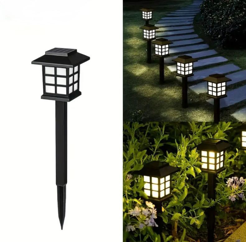 Set 10 Lampi Solare De Gradina Cu Iluminare Automata Pana La 10 Ore