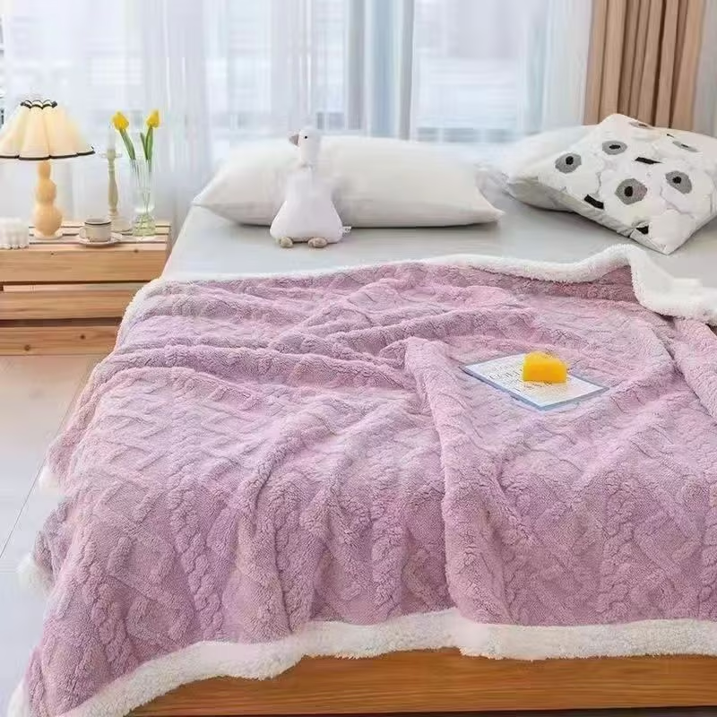 MODEL NOU: Patura Cocolino Groasa Dubla, Super Soft, Tip Tricotaj, cu Blanita, 200 x 230 cm + CADOU in VALOARE de 25 lei
