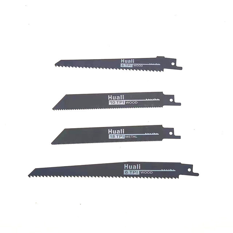 Fierastrau tip sabie, cu 2 acumulatori, 8Ah, 48V, 4 panze, albastru